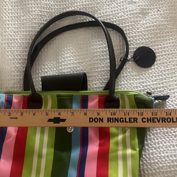 Universal Unisex Multicolored Striped Fold-up Bags by JoAnne Marie Designs - Picture 11 of 12